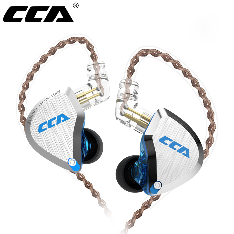 Office Work Tech - CCA C12 インイヤーメタルヘッドホン 5BA+1DD ハイブリッドHiFi IEMイヤホン