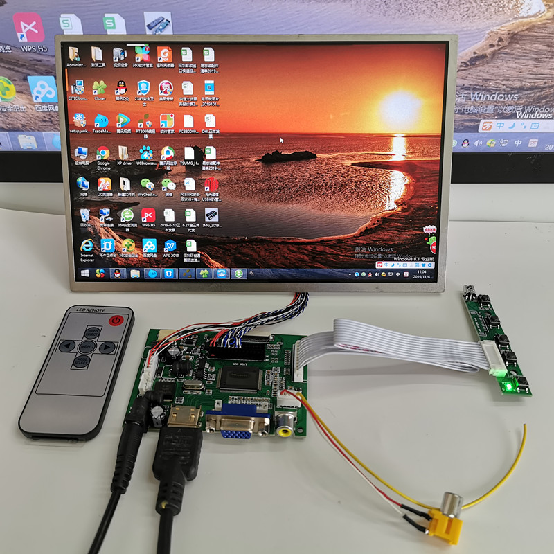 Raspberry Pi Keyboard - 10.1インチ 1280*800画面 HDデジタルLCDモニターディスプレイ 車載用 HDMI VGA