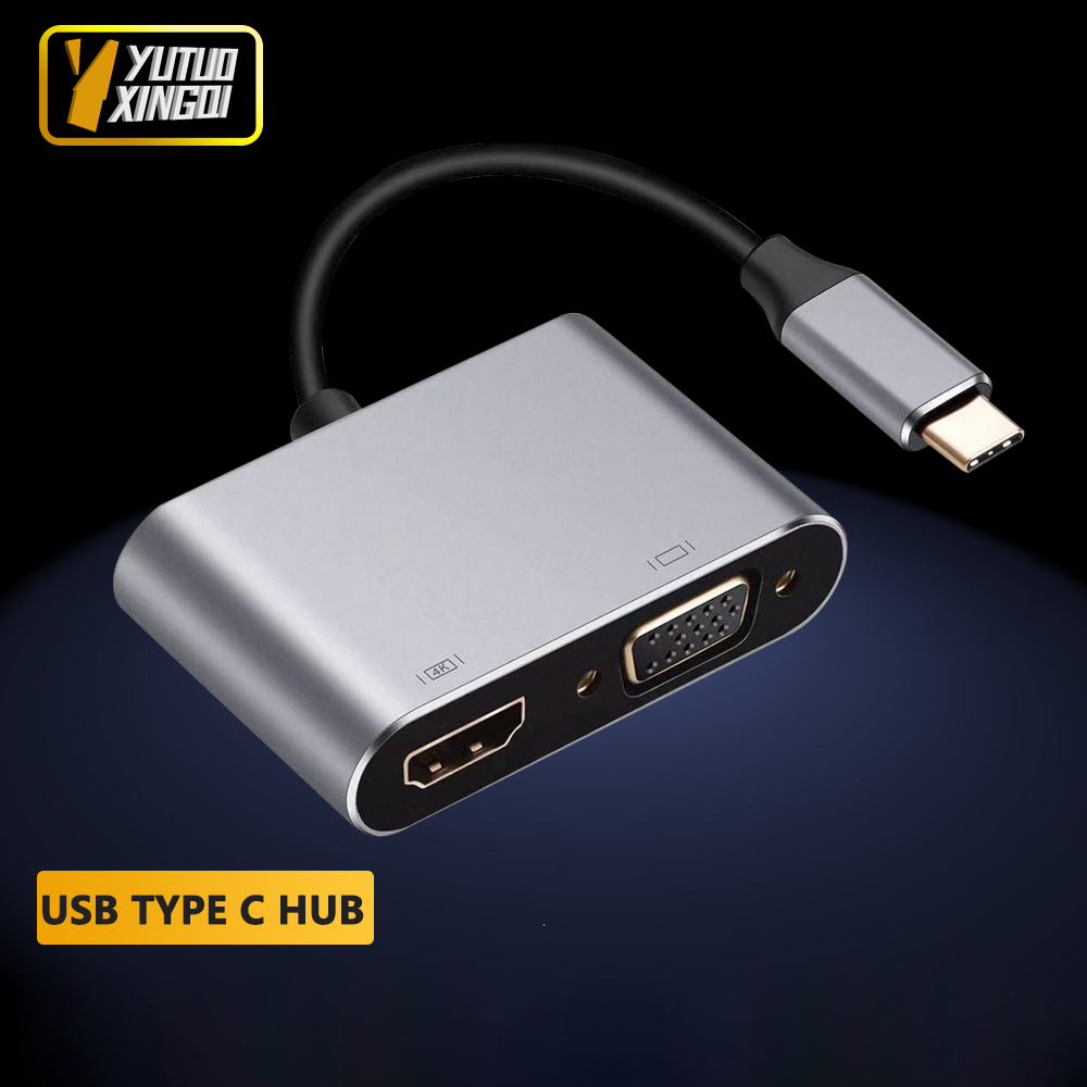 Docking Station Usb C - 4K USB Type-C - VGA 1080P
