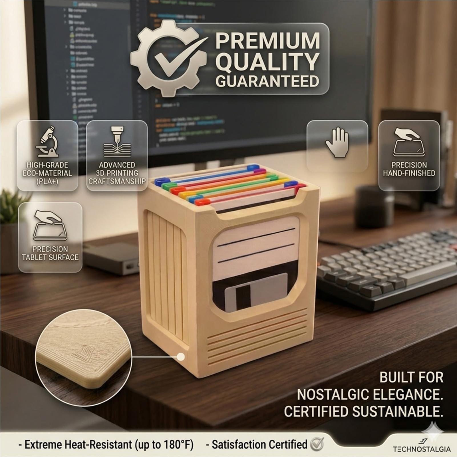 Office Tech Desk - レトロテックコースターホルダーセット レトロな美的収納ラック ドリンクコースターセット コンピューターデスク オフィス ホーム