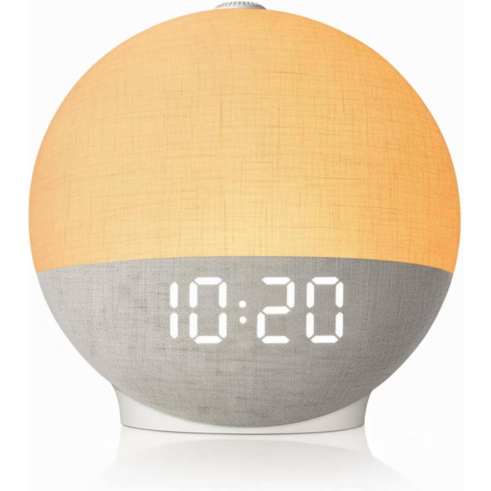 Digital Timer Countdown - ウェイクアップライト サンライズアラームクロック ホワイトノイズサウンドマシン Bluetoothスピーカー 色が変わるナイトライト 寝室用