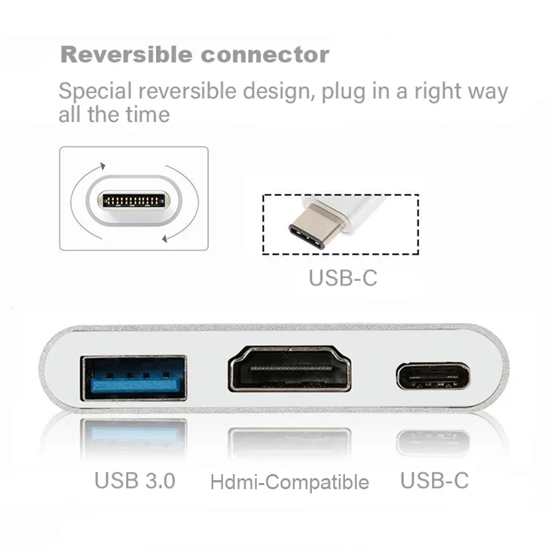 3 IN 1 USB PD HDMI ドッキングステーション - Docking Station Usb C のレビューと価格