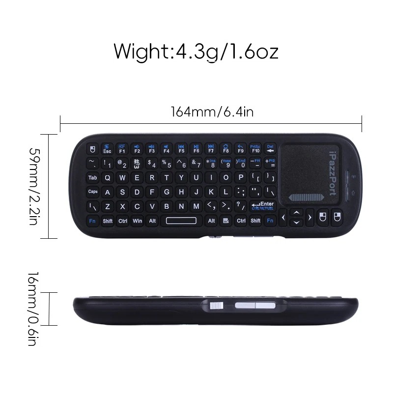 ワイヤレス ミニ キーボード Bluetooth 2.4g  - Raspberry Pi Keyboard のレビューと価格