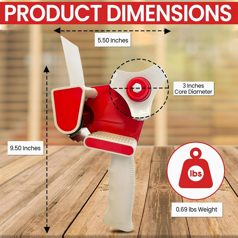 1PC包装テープディスペンシングガン、2インチ幅のテープロー - Tape Gun Dispenser のレビューと価格
