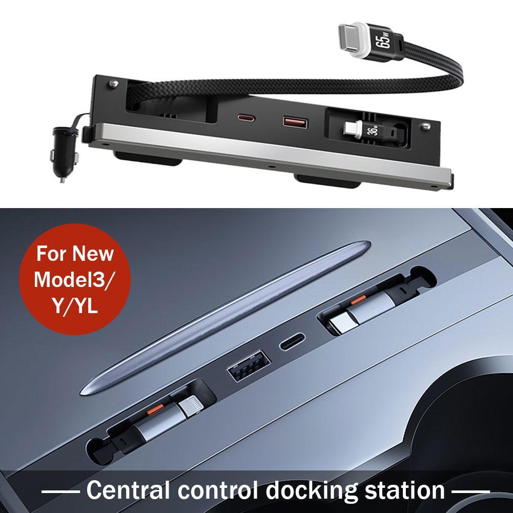 テスラ モデル3/Y/YL用 車載センターコンソール ドッキ - Docking Station Usb C のレビューと価格