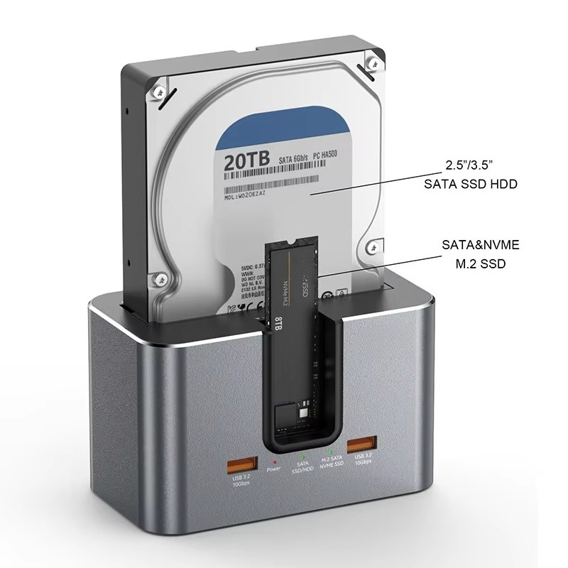 EE1カスタムオールインワンデュアルバイ外付けハードドライブ - Docking Station Usb C のレビューと価格