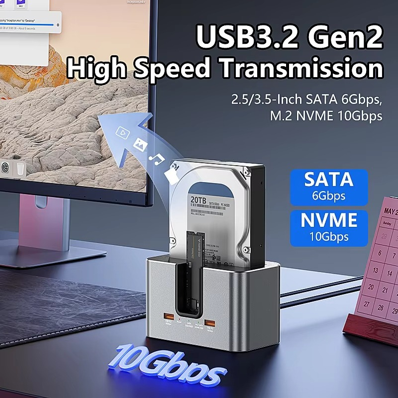 EE1カスタムオールインワンデュアルバイ外付けハードドライブ - Docking Station Usb C のレビューと価格