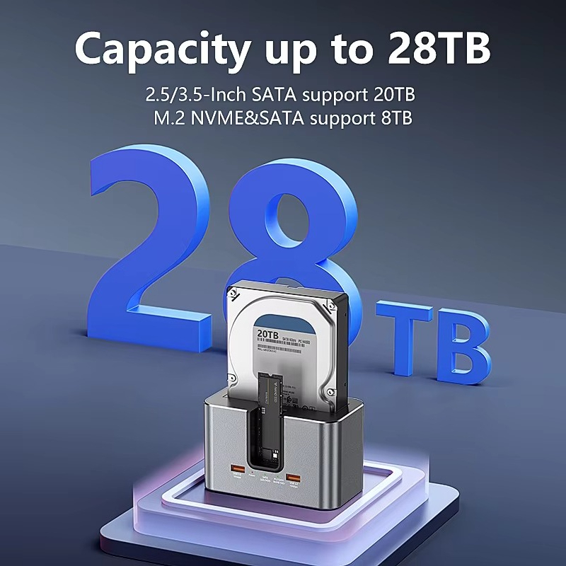 EE1カスタムオールインワンデュアルバイ外付けハードドライブ - Docking Station Usb C のレビューと価格