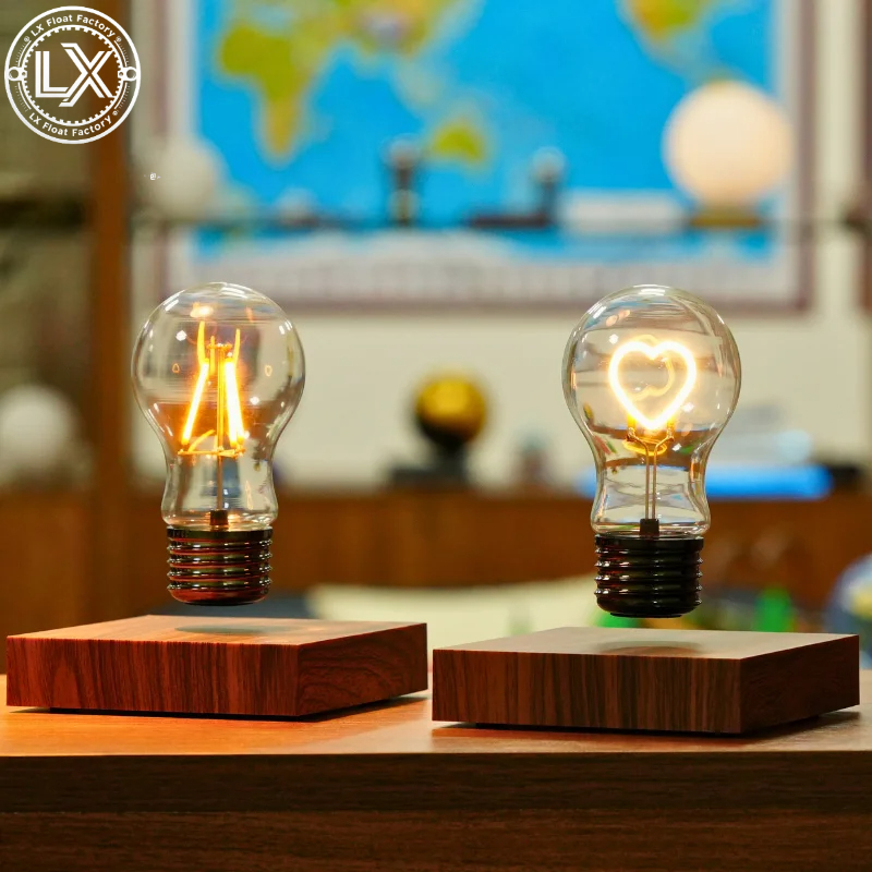 磁気浮上式ワイヤレスLED電球デスクランプ、ユニークなギフト - Office Tech Desk のレビューと価格