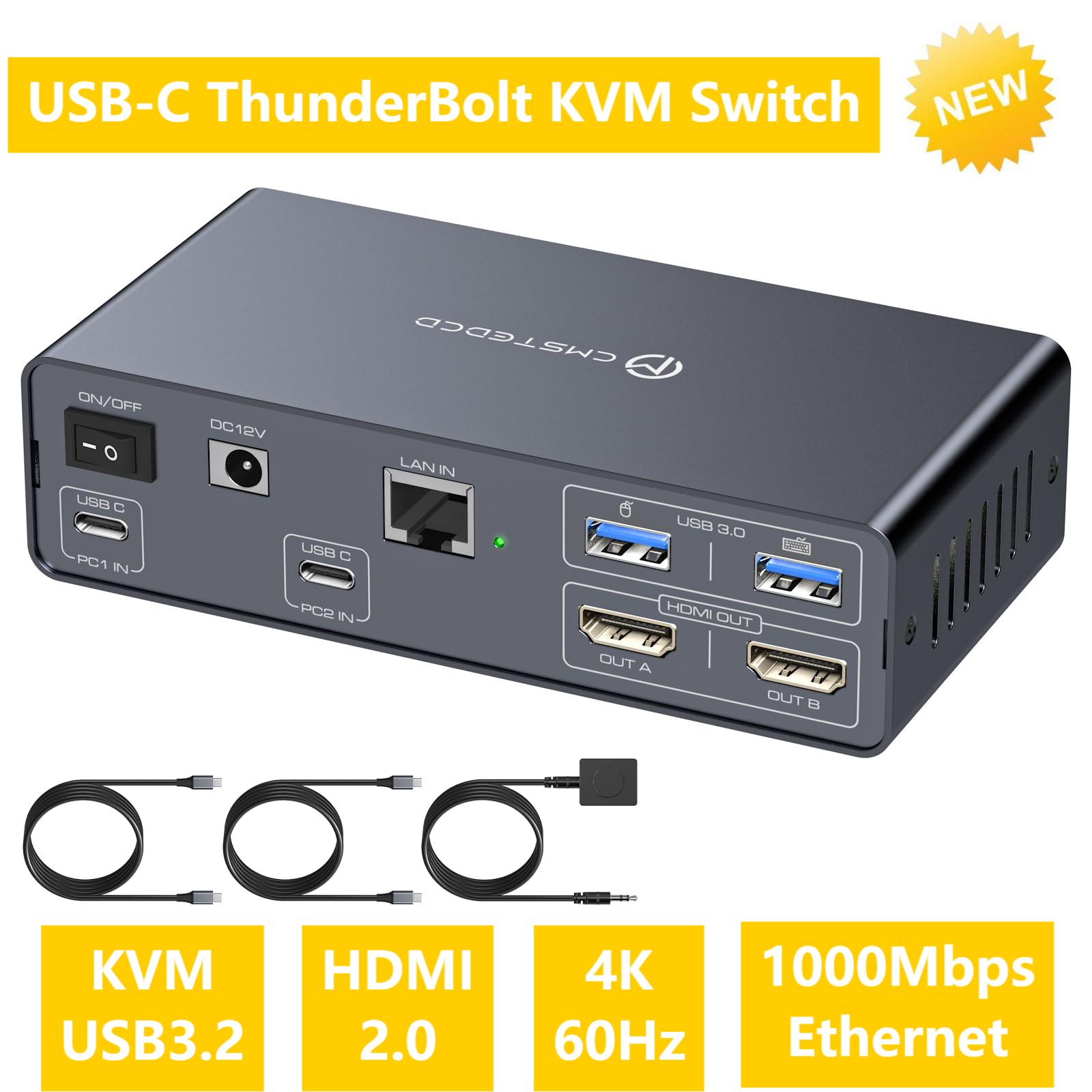 2台のモニター,2台のコンピューター,4 k60hz,hdm - Docking Station Usb C のレビューと価格