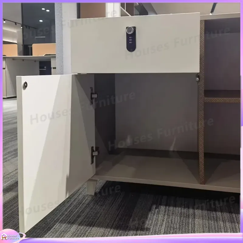 L字型エグゼクティブデスク モダンオフィス家具 ハイテクCE - Office Tech Desk のレビューと価格