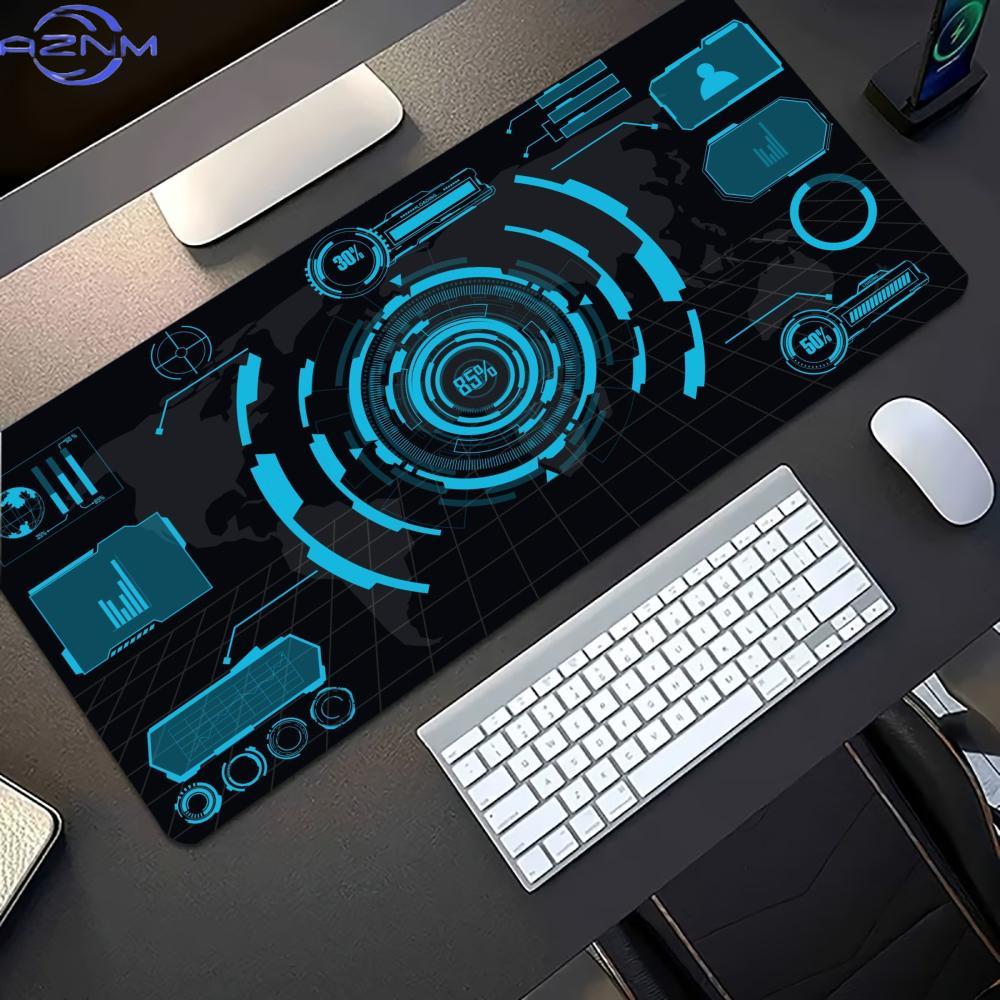 ダークシアンのSF回路デザイン拡張ゲーミングマウスパッド、滑 - Office Tech Desk のレビューと価格
