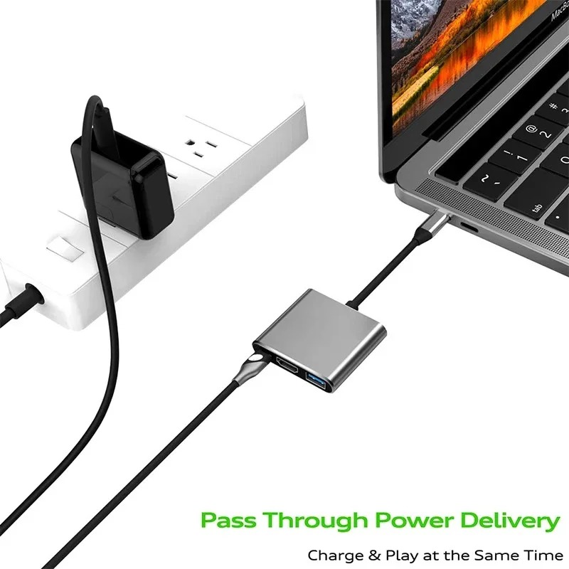USB C ハブ 3in1 タイプ C 3.0 to HDM - Docking Station Usb C のレビューと価格