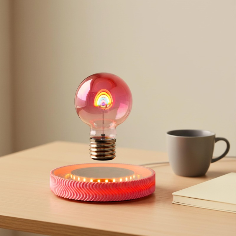 空中浮遊ワイヤレスLED電球デスクランプ、男の子と女の子のた - Office Tech Desk のレビューと価格