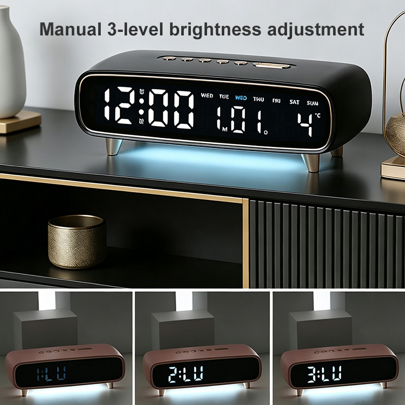 デジタルLED目覚まし時計 温度/日付/曜日表示 明るさ調整 - Digital Timer Countdown のレビューと価格