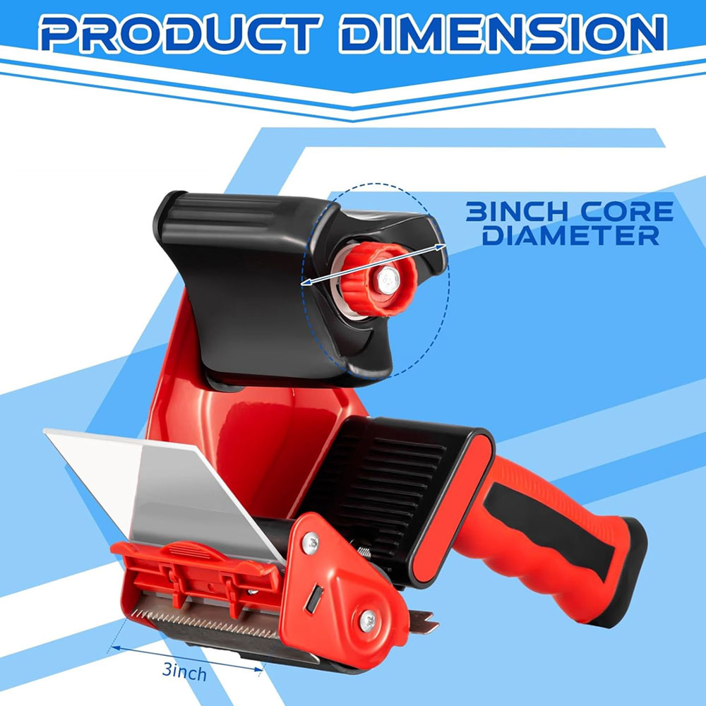 3インチ滑り止めシリコンハンドル付き梱包テープガン、頑丈なシ - Tape Gun Dispenser のレビューと価格