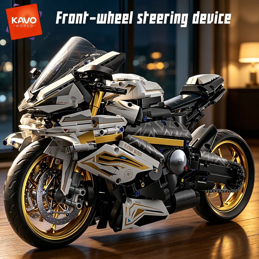 KAVOWORLD 1:5 大型スポーツバイク組み立てブロッ - Office Tech For Men のレビューと価格