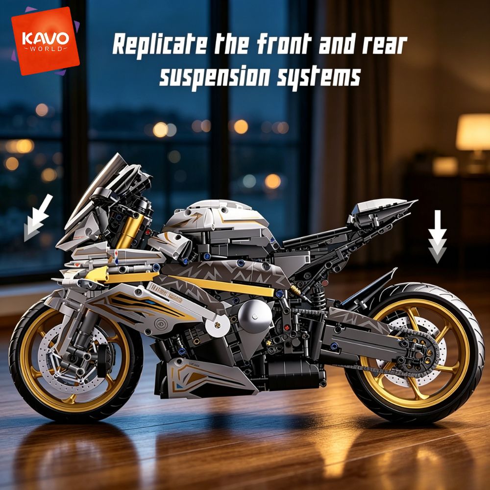 KAVOWORLD 1:5 大型スポーツバイク組み立てブロッ - Office Tech For Men のレビューと価格
