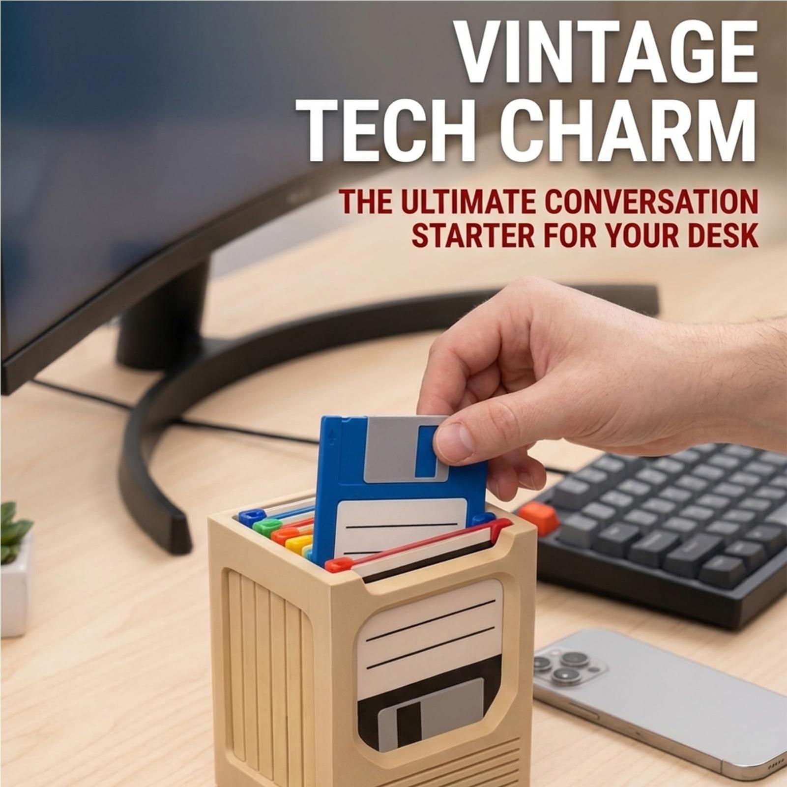 レトロテックコースターホルダーセット レトロな美的収納ラック - Office Tech Desk のレビューと価格