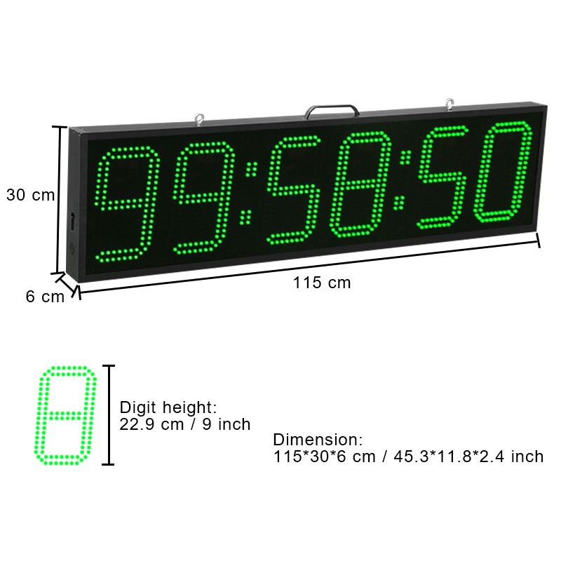 CP16B片面LED時計9インチ大型スポーツデジタルカウント - Digital Timer Countdown のレビューと価格