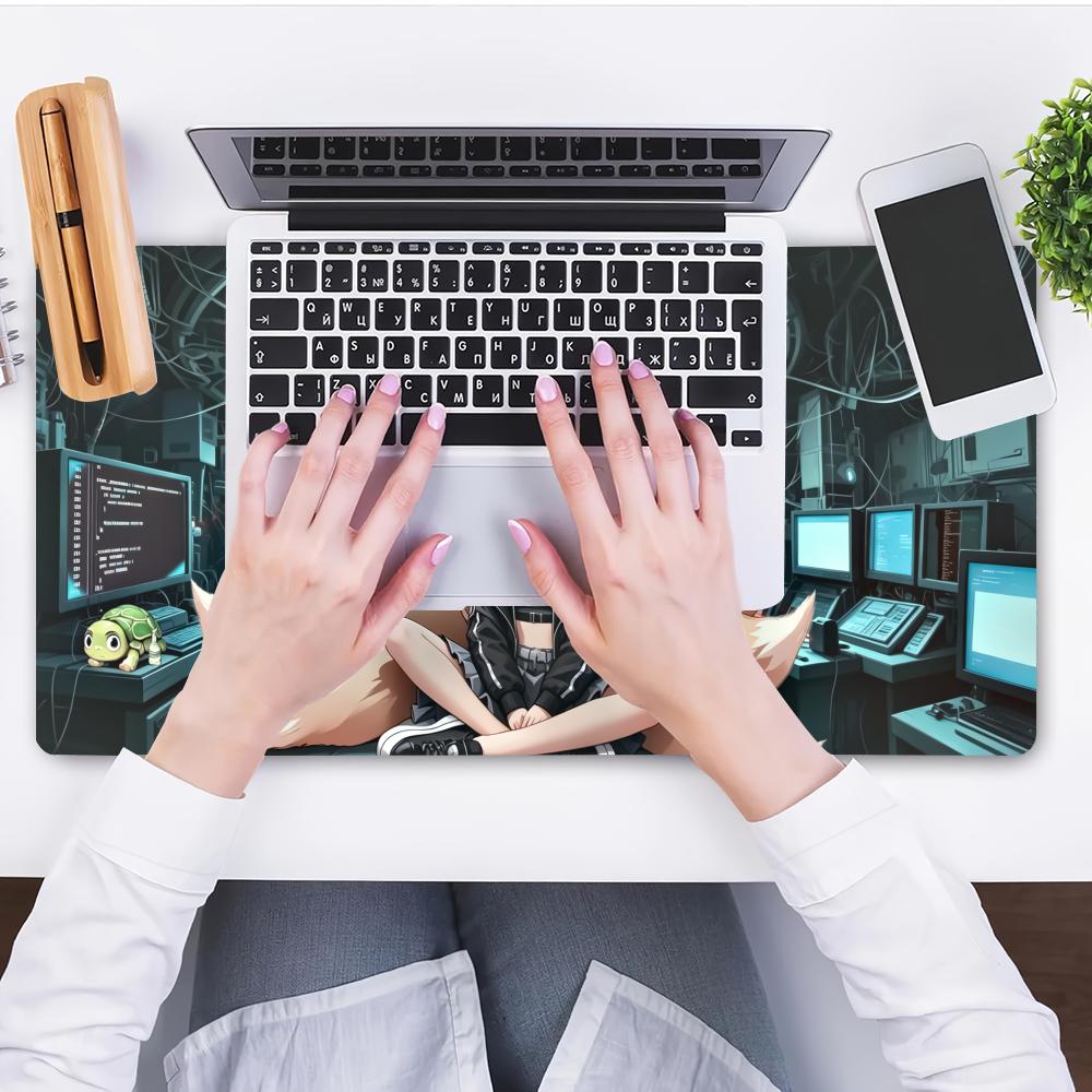 HYBXAXC アニメフォックスガールゲーミングマウスパッド - Office Tech Desk のレビューと価格