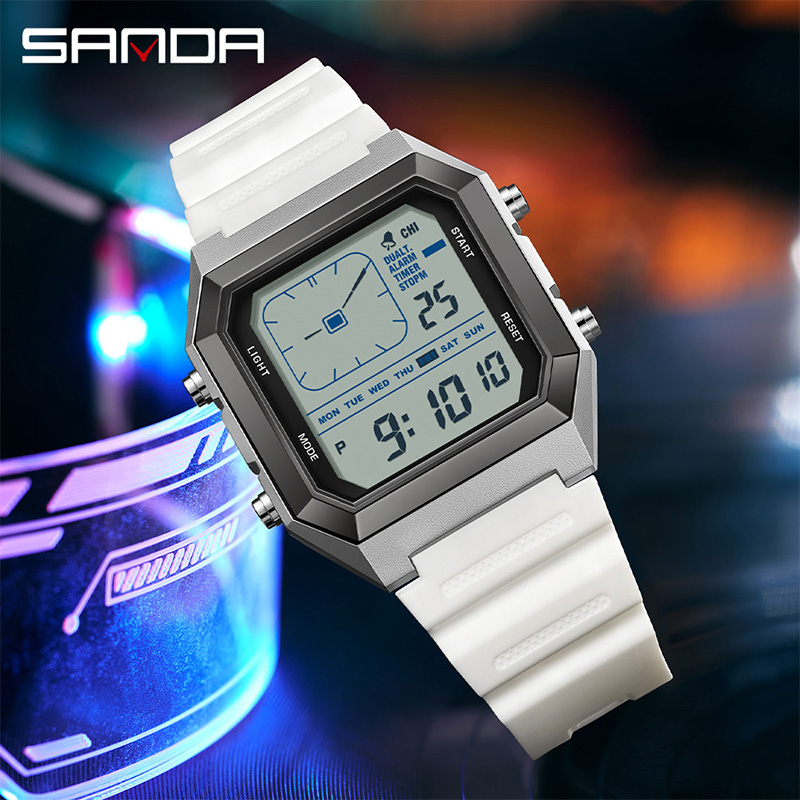 SANDA 6307 新しいメンズデジタル多機能ナイトライト - Digital Timer Countdown のレビューと価格